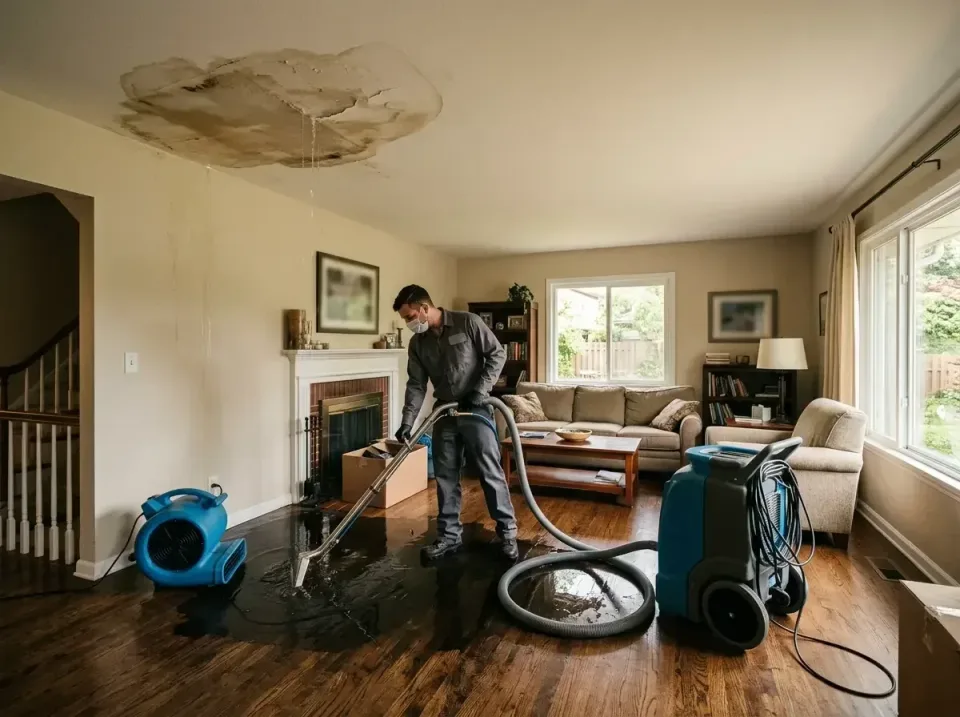 attic-pipe-burst-ceiling-drip-008 — frequently asked questions, Water Damage Restoration & Carpet Care in Myersville, MD